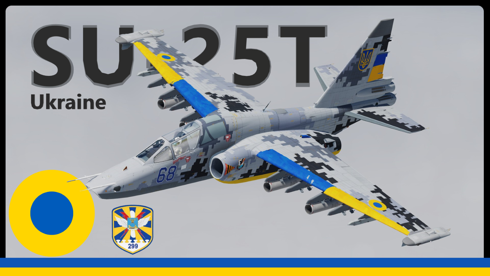 SU-25T Frogfoot 299st Tactical Aviation Brigade | UA , 2 versions (Fictional)