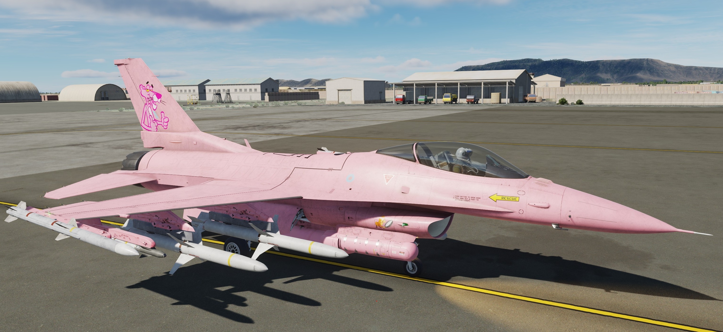 F 16C RAF Pink Panther F 16C RAF Pink Panther