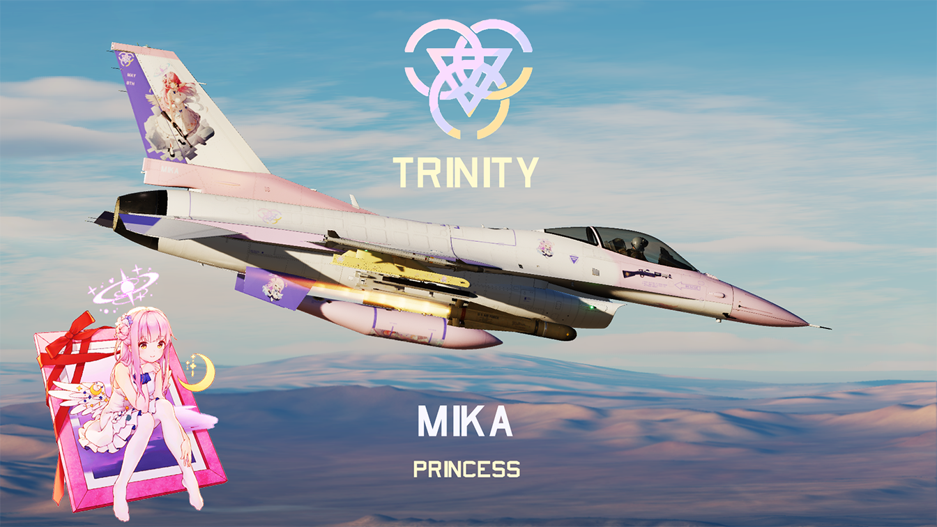 F-16CM bl.50 Misono Mika (Blue Archive) Livery