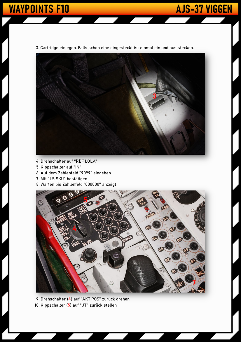 AJS-37 Viggen Wegpunkte anlegen