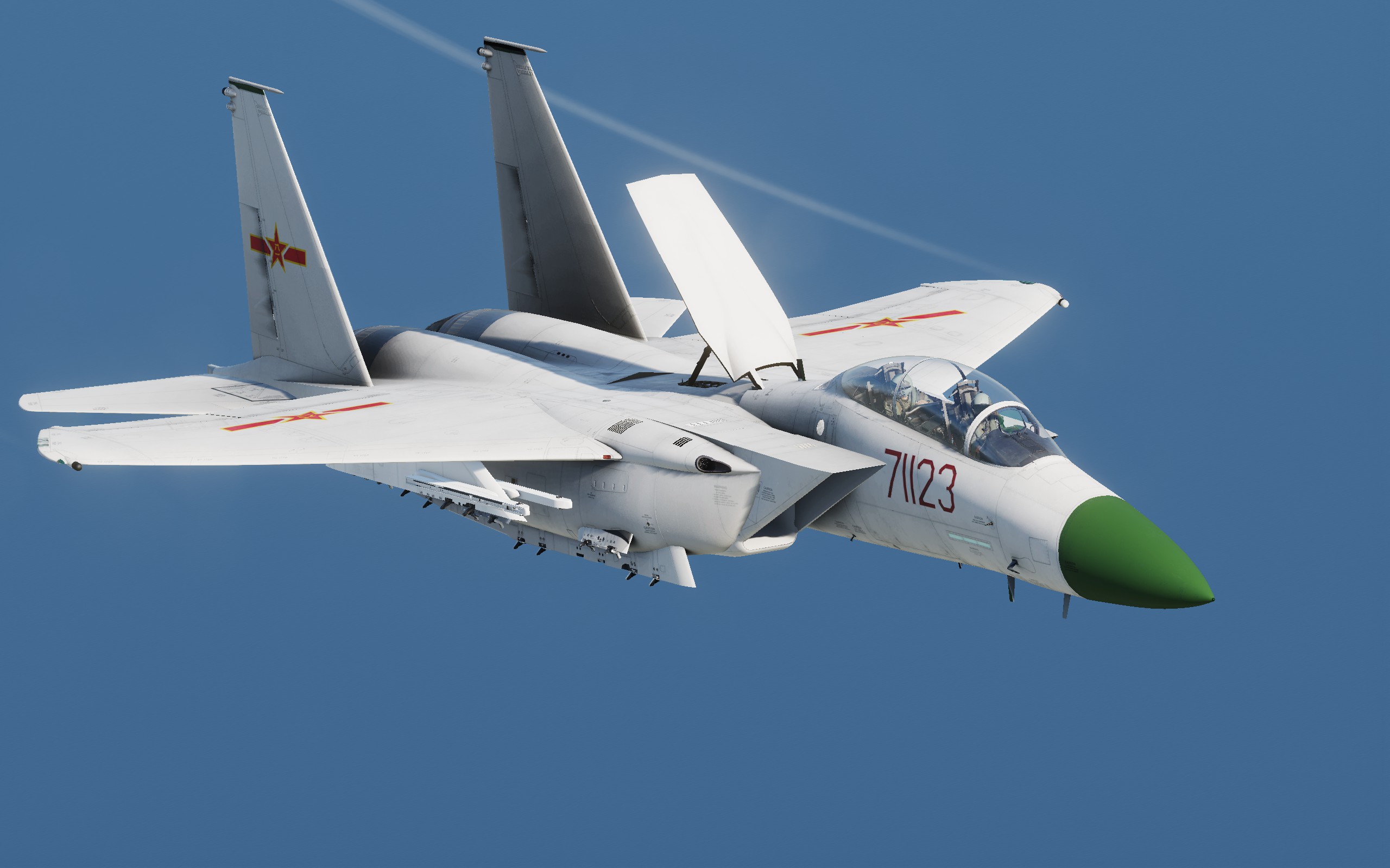 F15E中国空军绿头机涂装/PLAAF-White