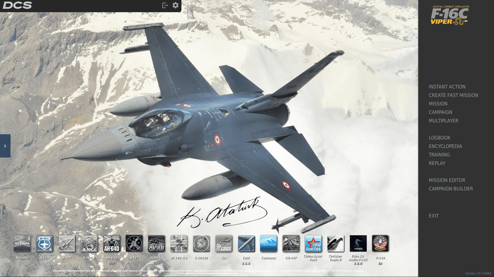 DCS Turkish Air Force Main Menu Theme