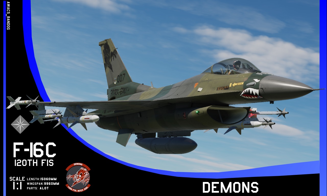 Ace Combat - Emmerian Air National Guard - 120th Fighter-Interceptor Squadron "Demons" F-16C
