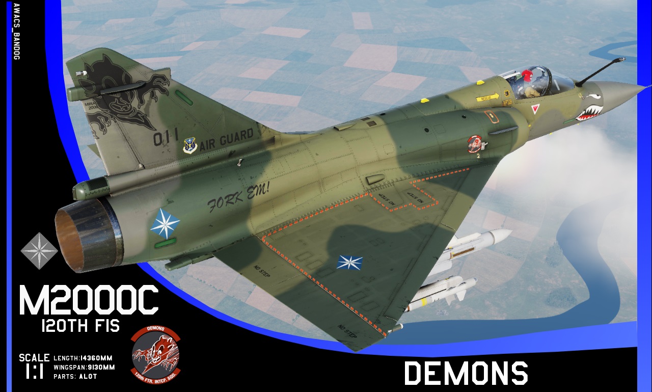 Ace Combat - Emmerian Air National Guard - 120th Fighter-Interceptor Squadron "Demons" Mirage 2000C