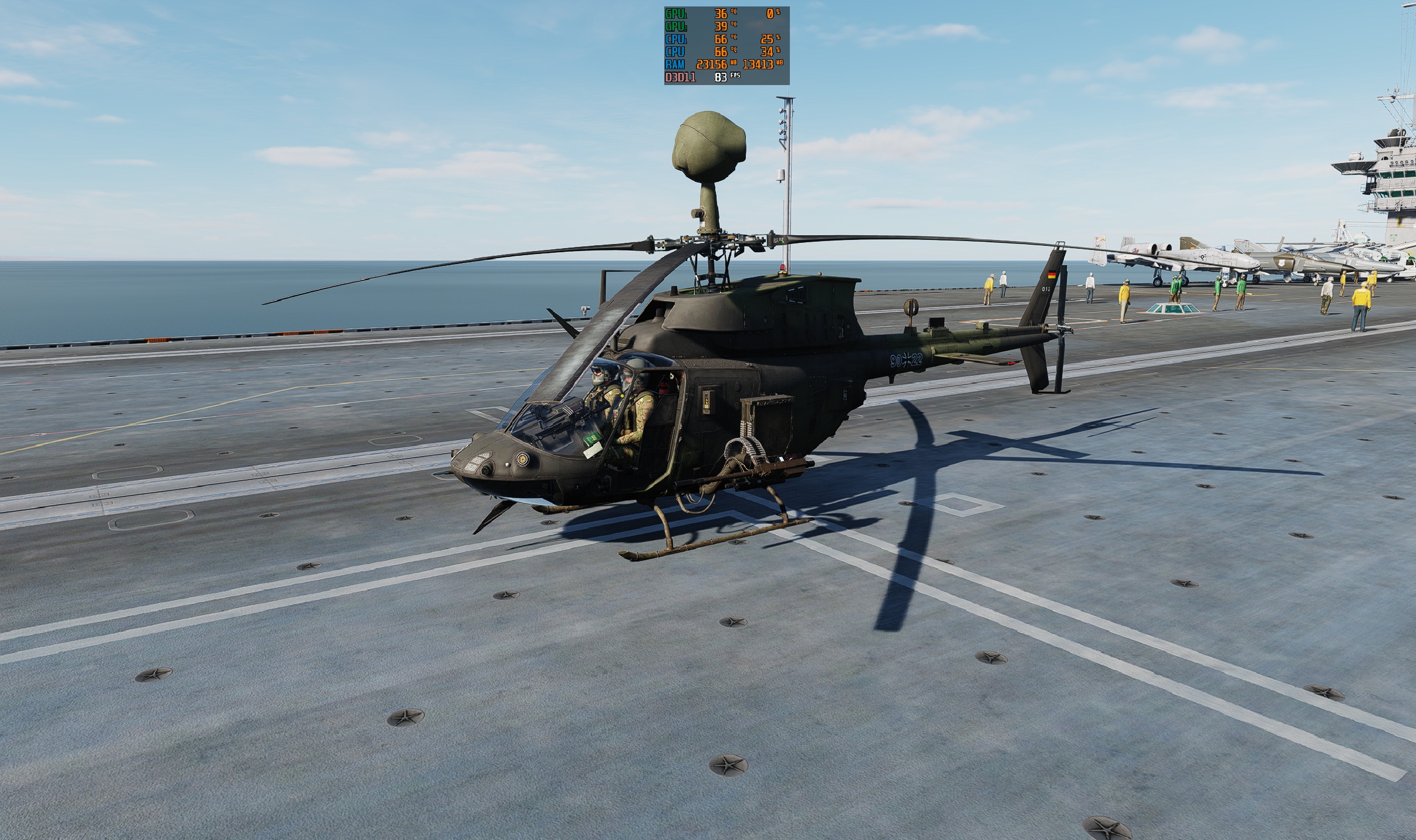 OH-58 Carrier Dark & Cold Start (Bundeswehr)