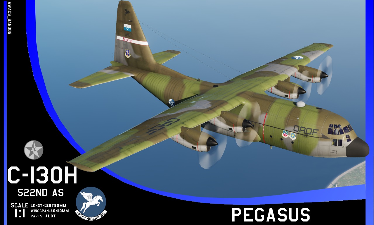 Ace Combat - 522nd Airlift Squadron "Pegasus" Stratus Air National Guard C-130H