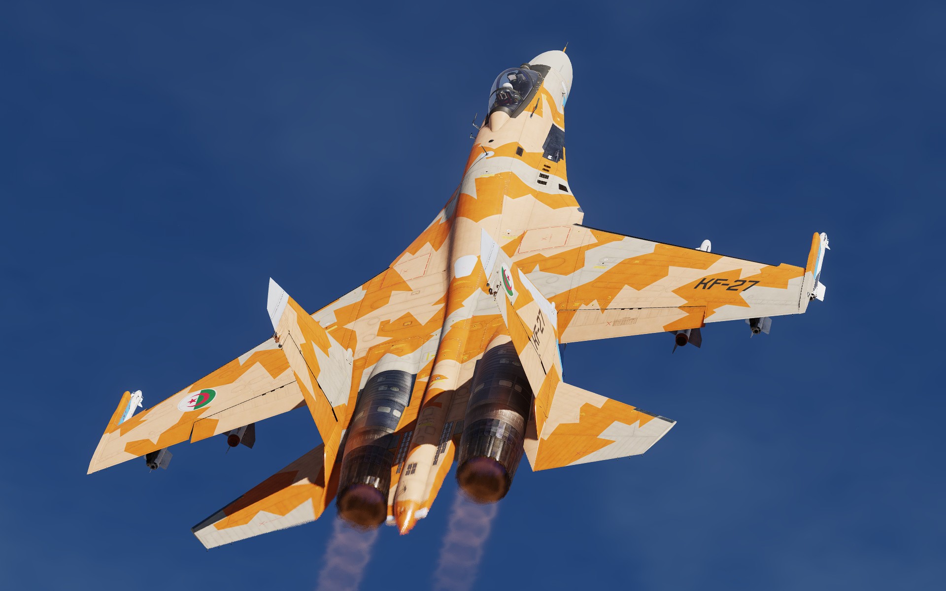 Algerian Air Force - Orange Fractal (fictional) (Su-27)