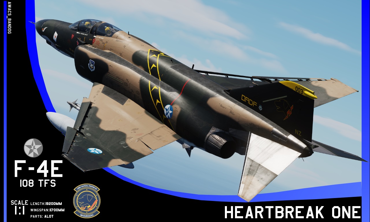 Ace Combat - 108th Tactical Fighter Squadron 'Wardogs' SEA Pattern 'Heartbreak One'