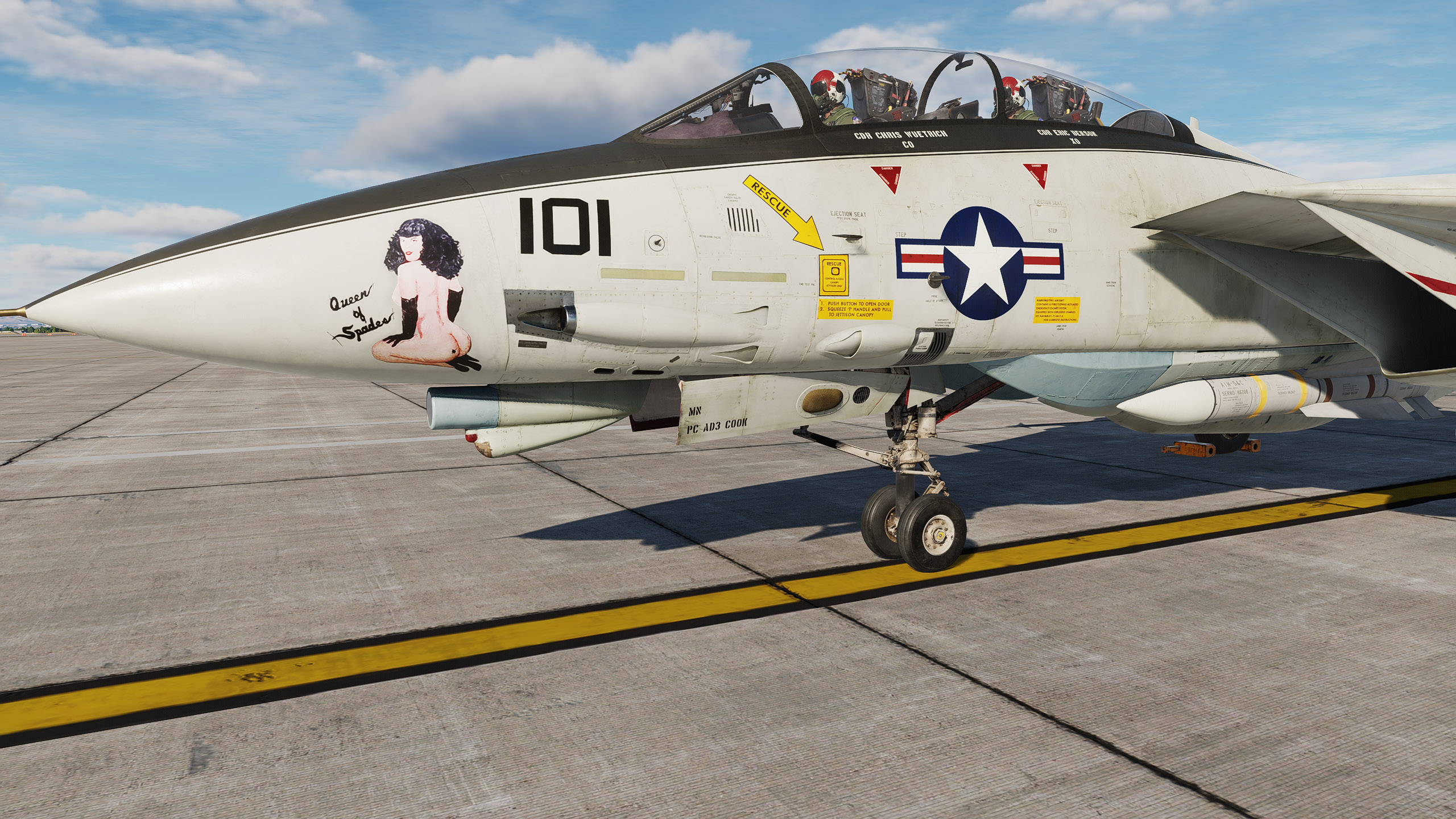  F-14A, VF-41, AJ101, BuNo.162689, 1991