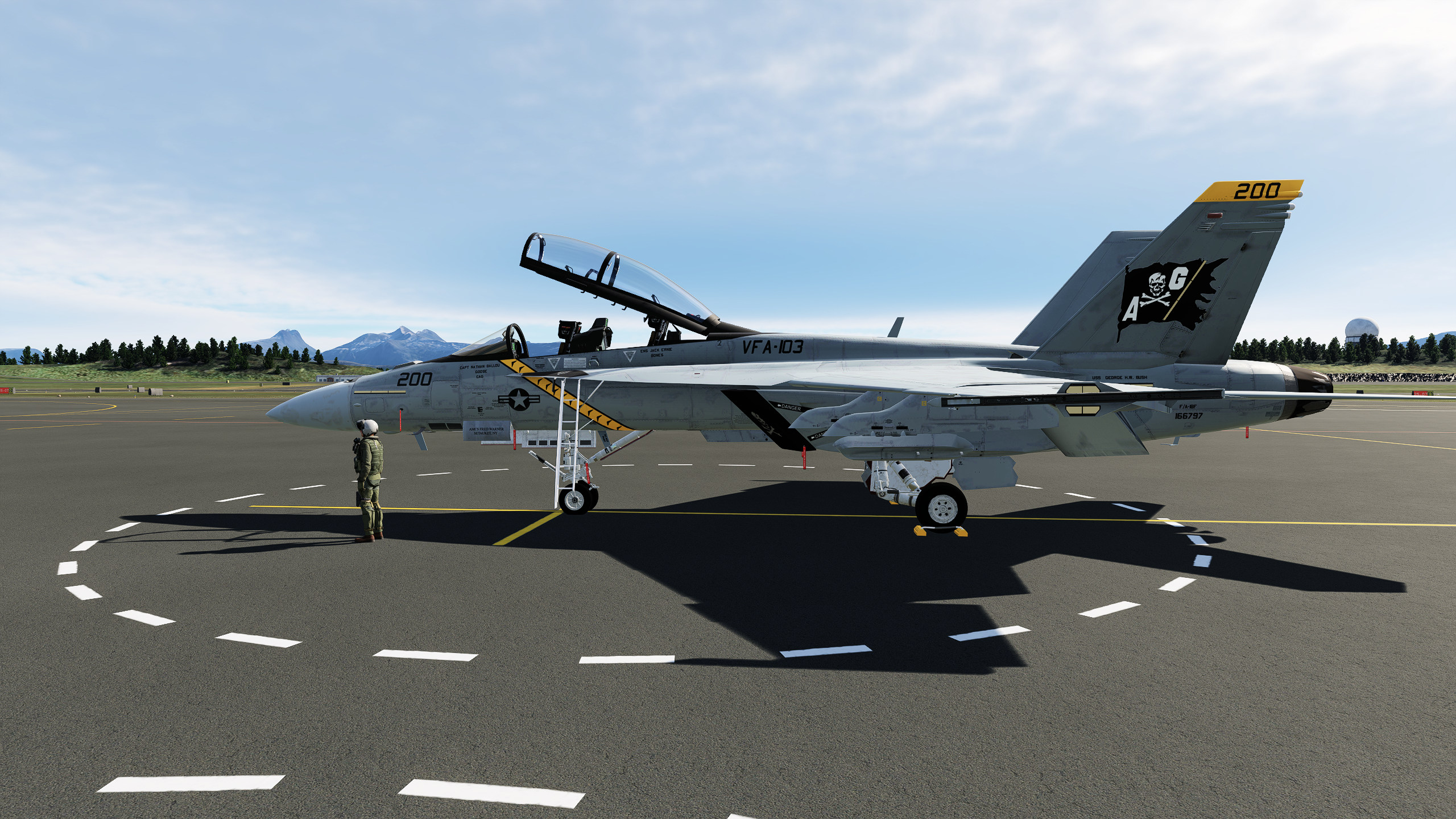 VFA-103 Jolly Rogers CAG Bird 2021 for CJS Super Hornet Mod