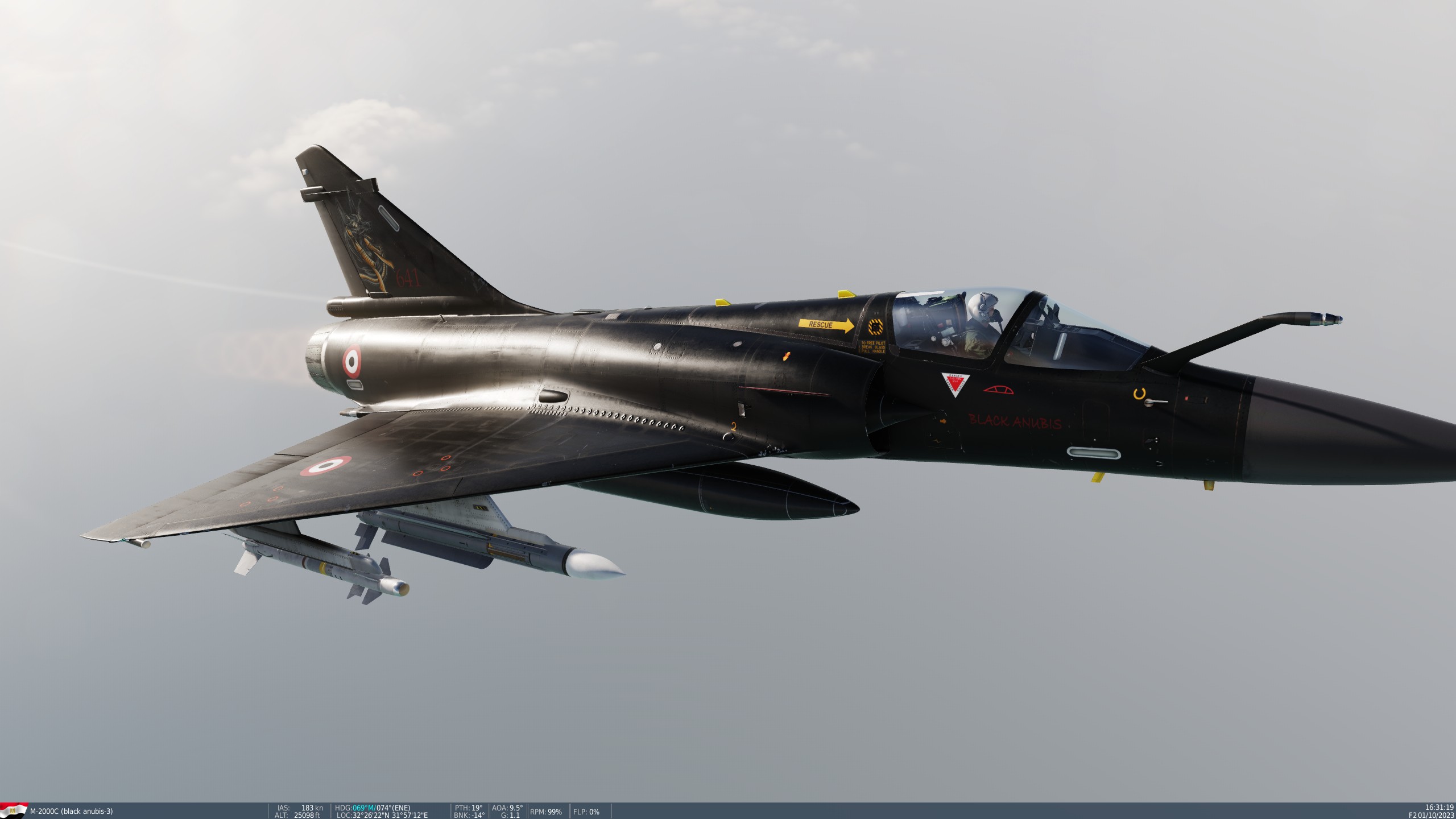 Mirage-2000 Black Anubis