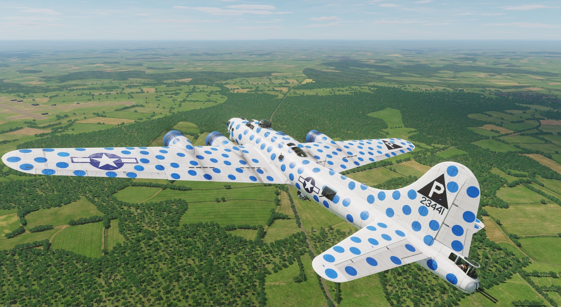 B-17F assembly ship "The Spotted Cow" of 384BG