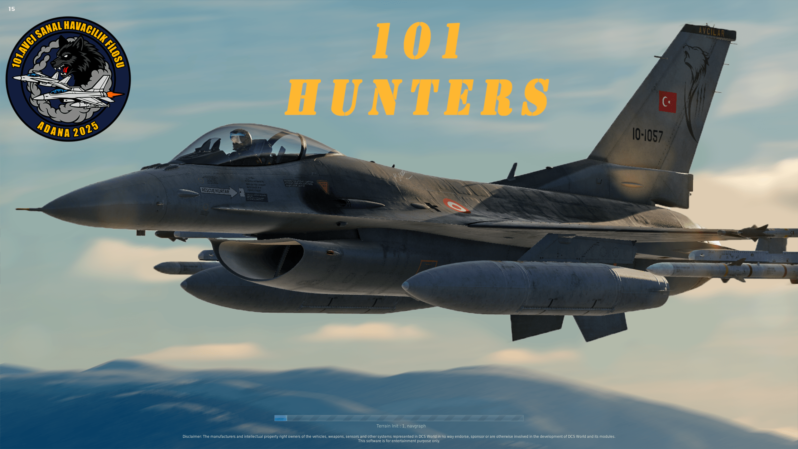 DCS 101 Hunters Main Menu
