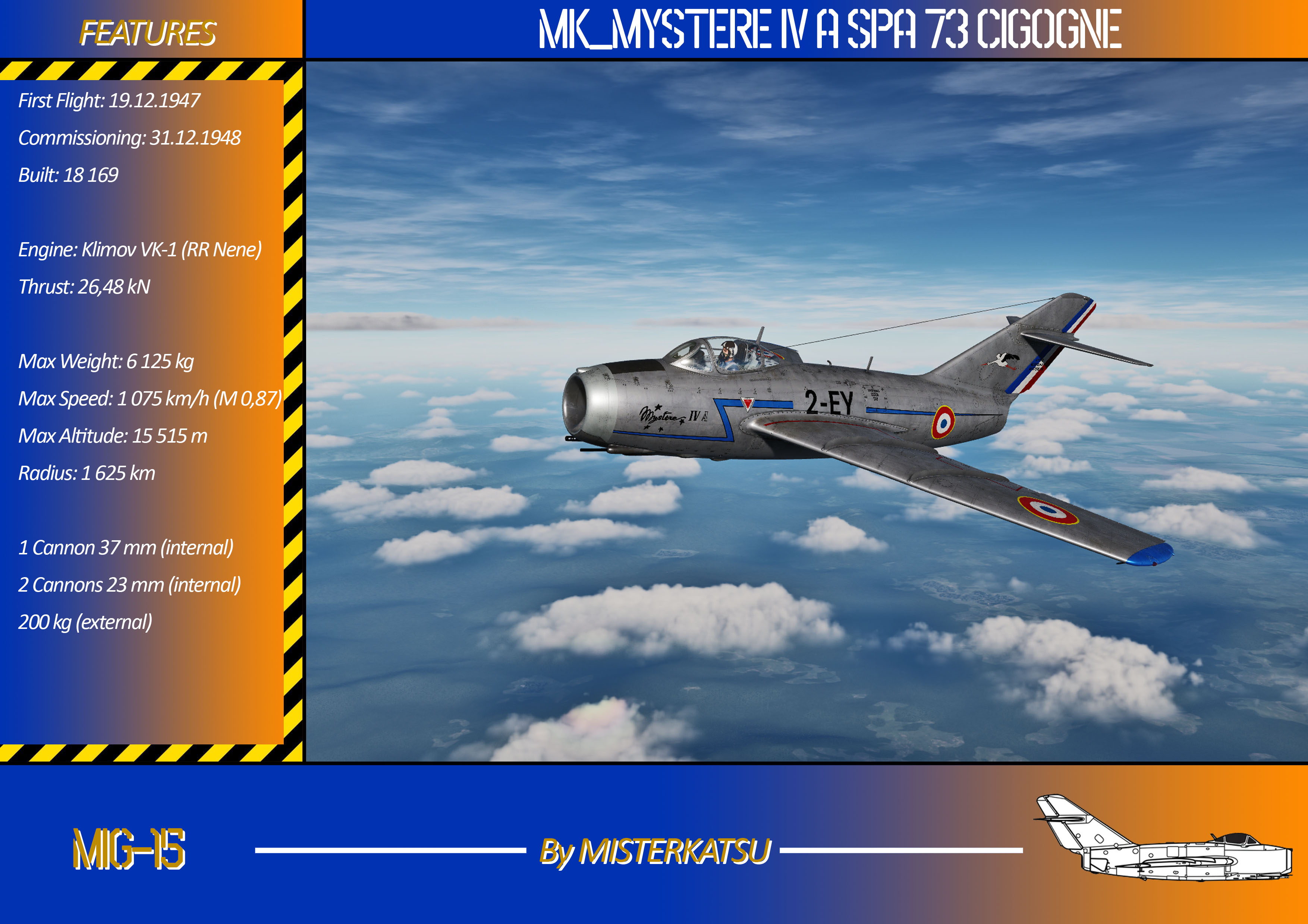 MYSTERE IV A SPA 73 CIGOGNE