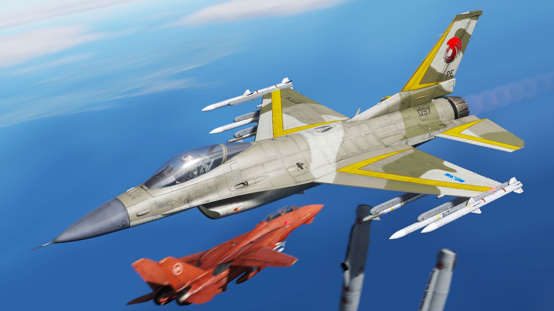 ACE COMBAT2/Assault Horizon Legacy　USEA Allied Forces 18th Fighter wing 1st sq SCARFACE "PHOENIX" F-16