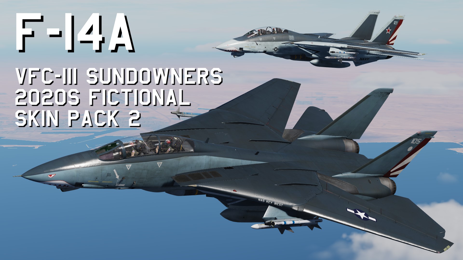 F-14A VFC-111 Sundowners 2020s fictional Skin Pack 2 update 2025/02/17