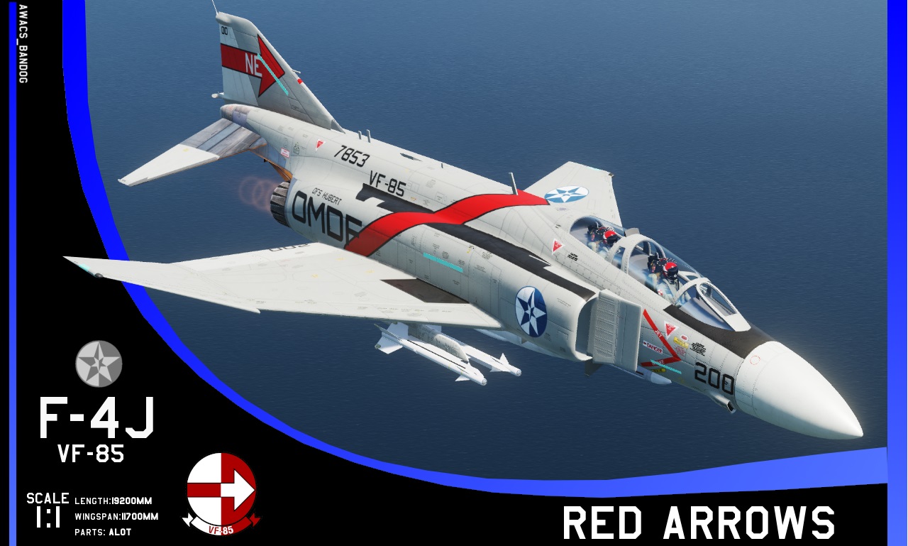 Ace Combat - VF-85 "Red Arrows" F-4J Phantom Pack