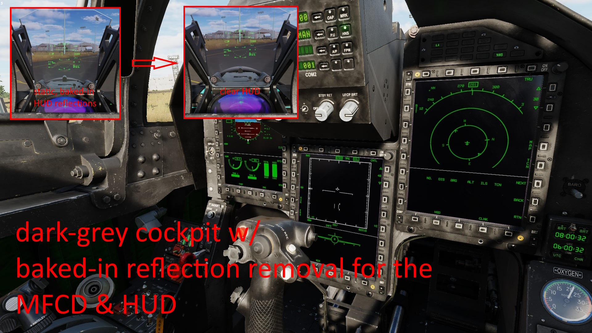 A Fusion of Popular JF-17 Cockpit Mods - Grey