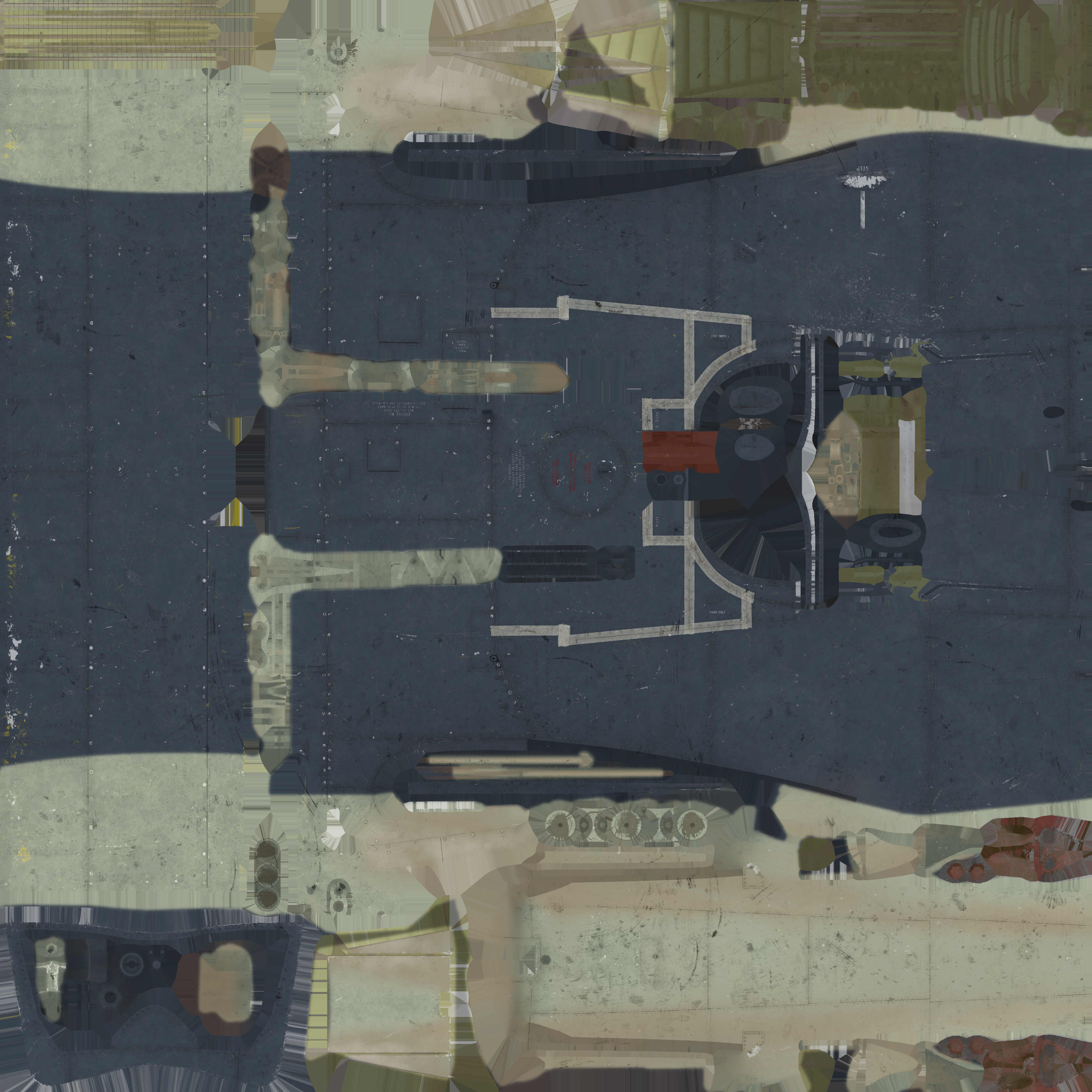 F4U-1D  Corsair  Layered  Skin Template (Un-Official) By Warlord64