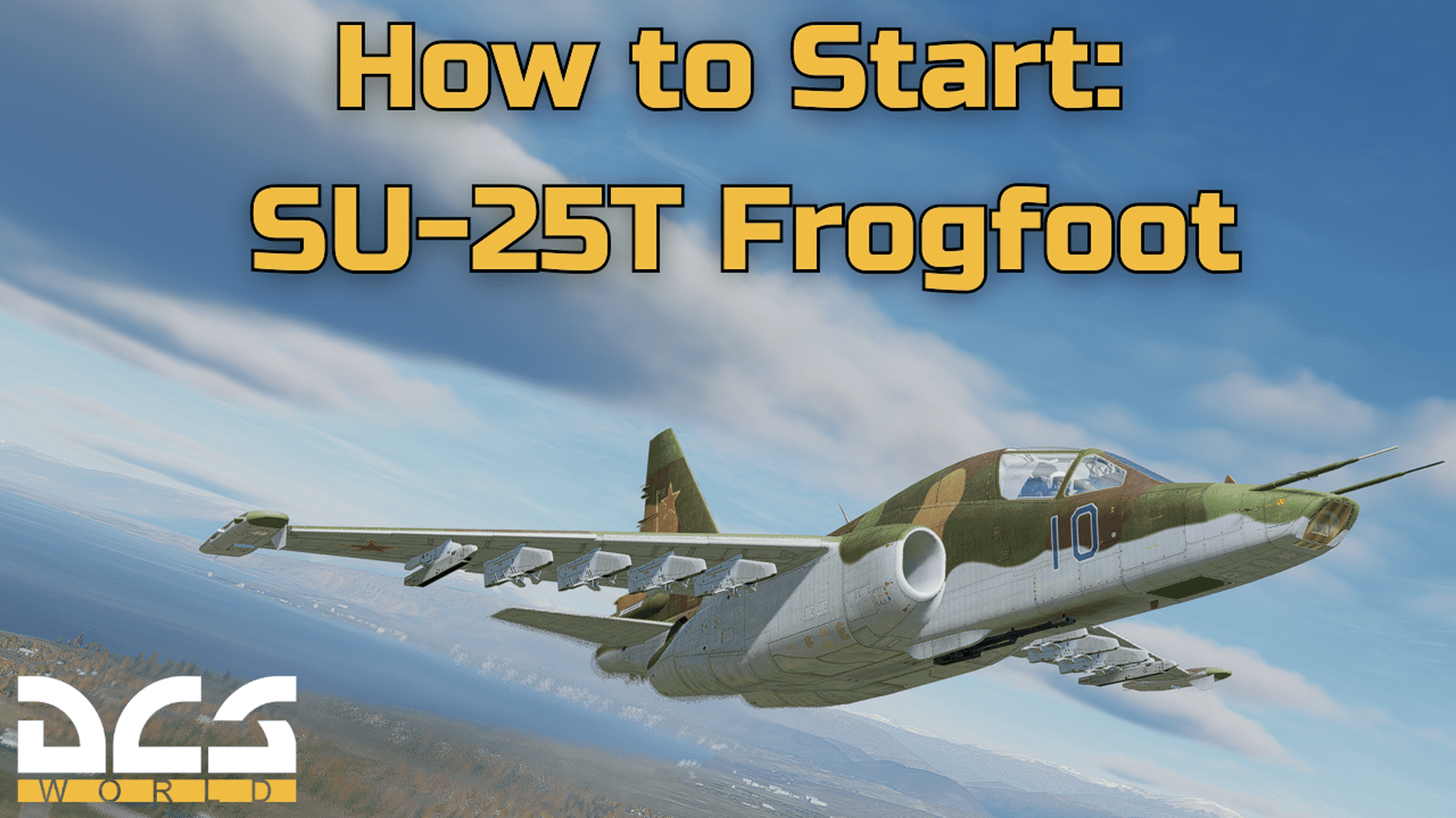 Su-25T Takeoff and Landing | Light & Heavy Loadouts