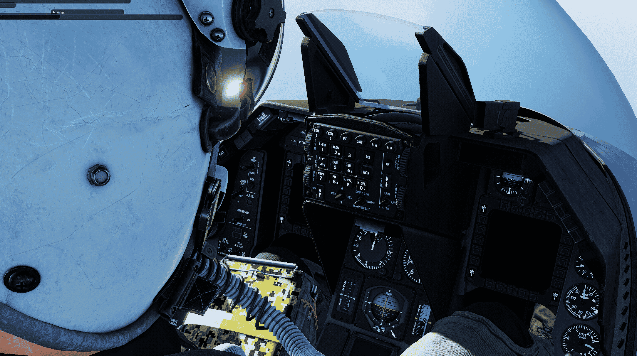 F-16 Dark Cockpit | Normal ICP Font
