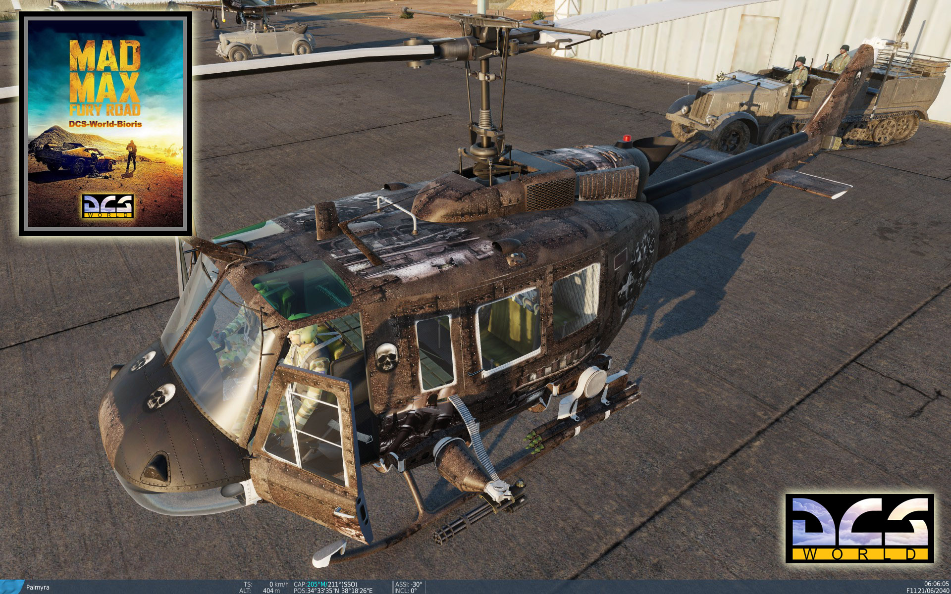 Huey MAD MAX Skin for Mad Max Missions