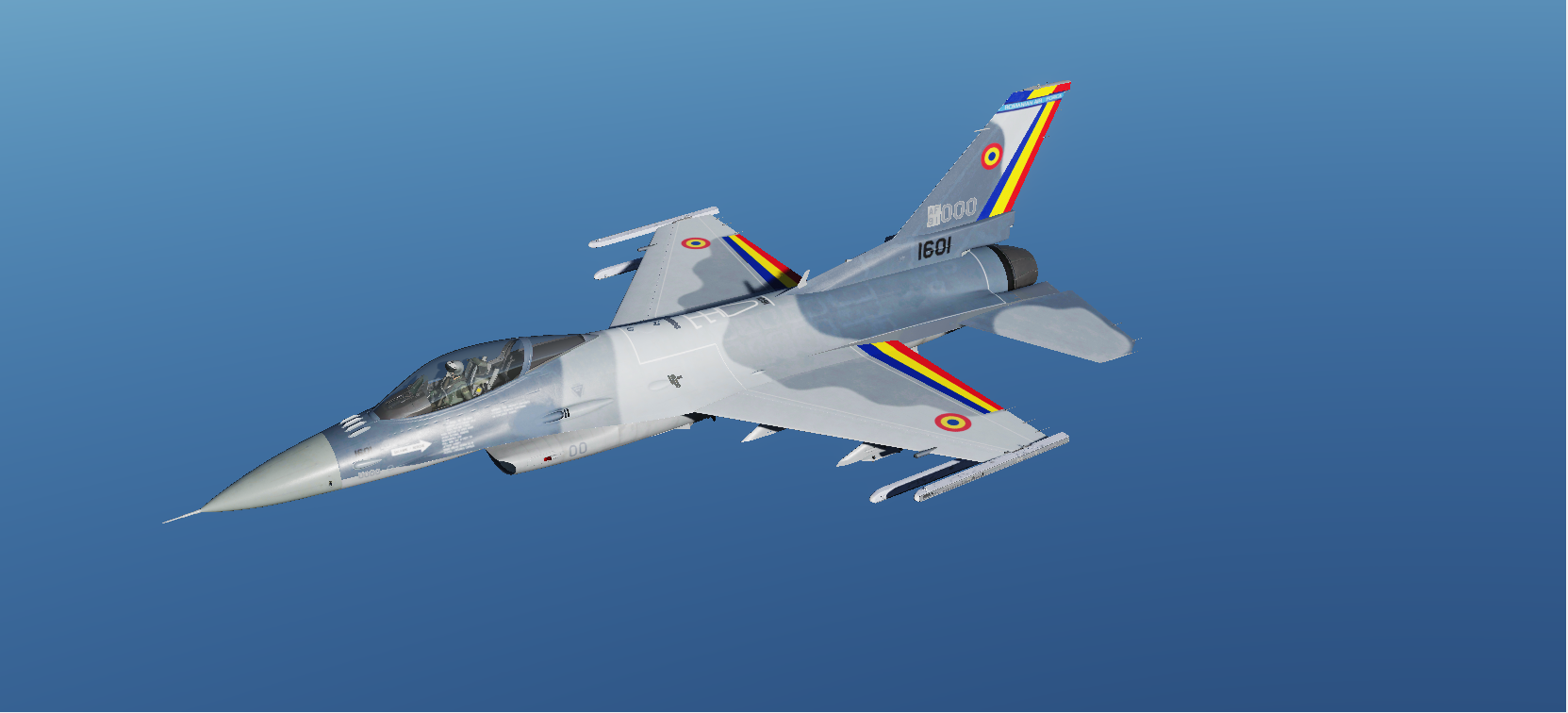 F-16 ROAF CAMO with Flags