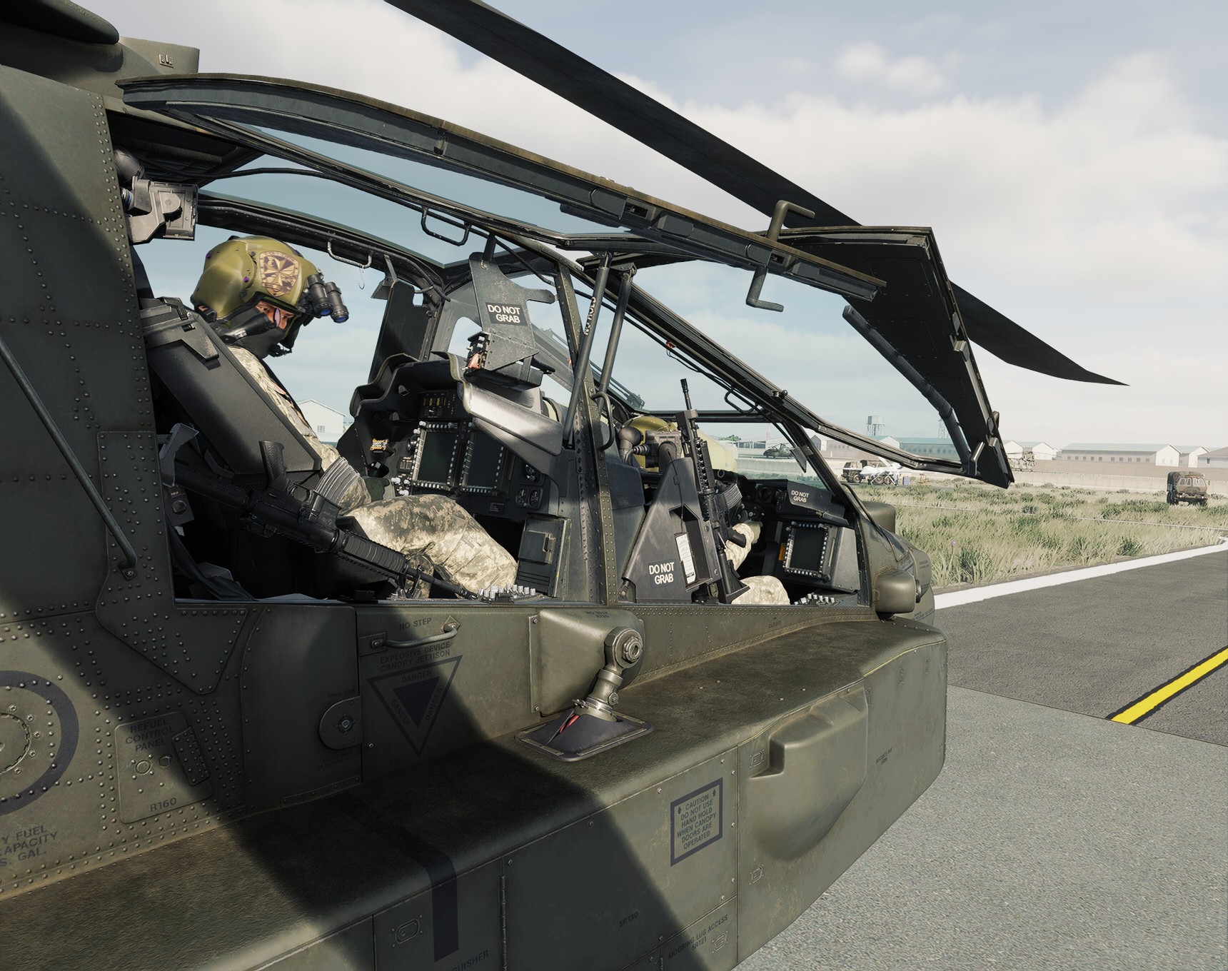 COOP AFGHANISTAN Ghazni Heliport AH-64D Apache A2G