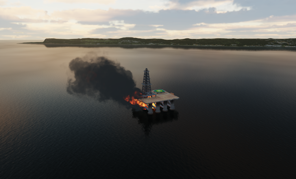 OH-6A Oil Platform Rescue