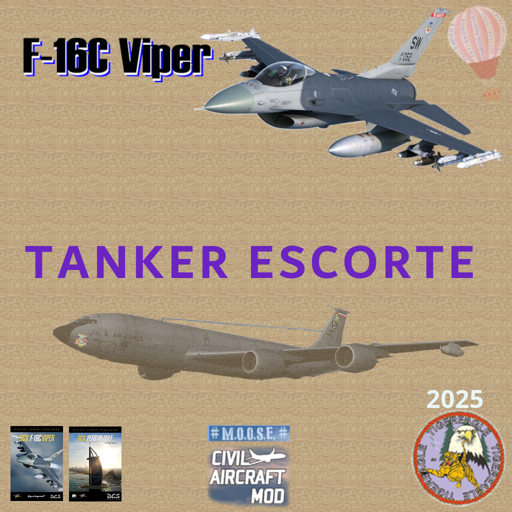 F-16C Tanker Escort