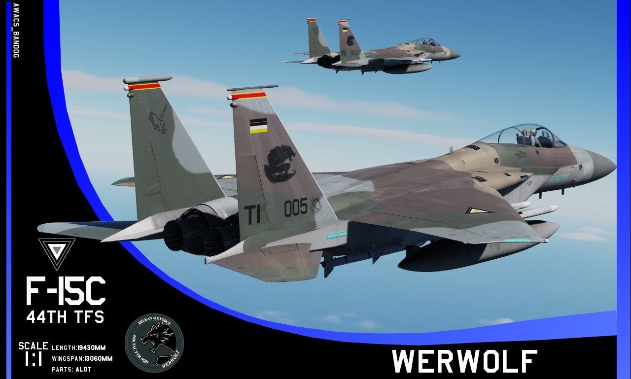 Ace Combat - Belkan Air Force 44th Tactical Fighter Squadron "Werwolf" F-15C