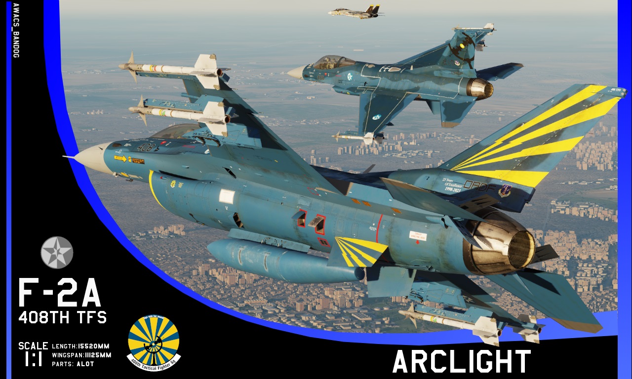Ace Combat - 408th Tactical Fighter Squadron "Arclight" Califia Air National Guard F-2A 2024 Update