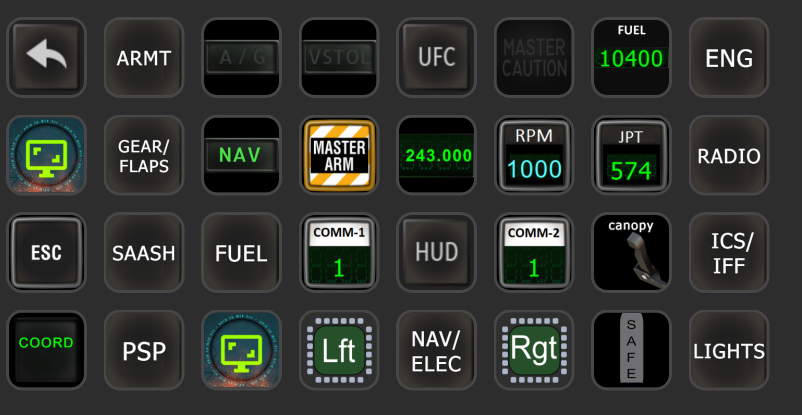 AV-8B Stream Deck XL Full Cockpit 
