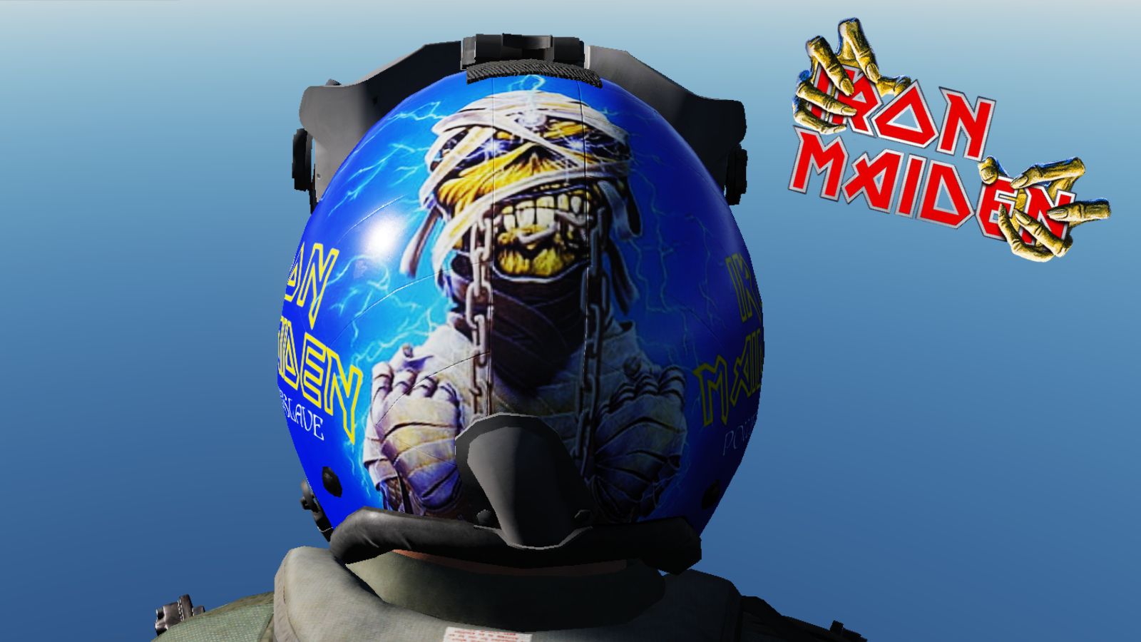 Iron Maiden Powerslave F/A-18c Pilot Helmet