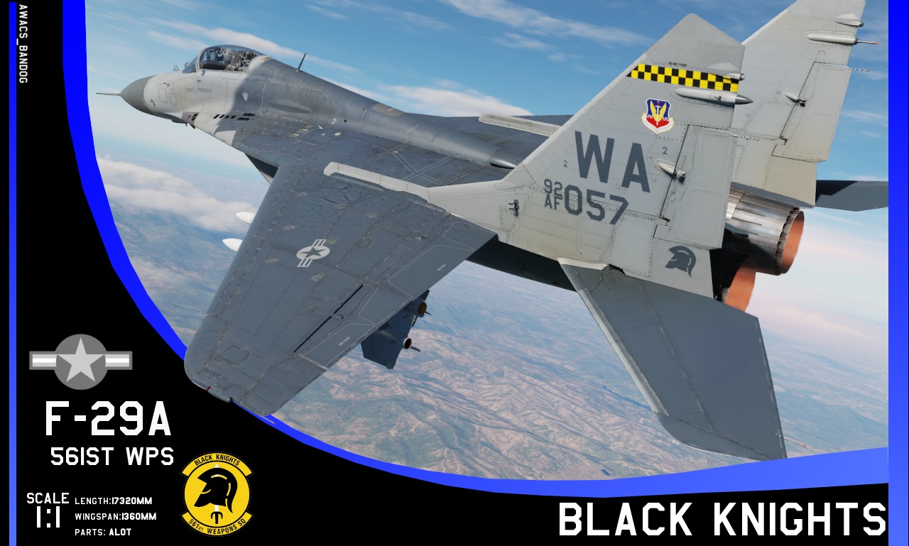 561st Weapons Squadron ‘Black Knights’ MiG-29