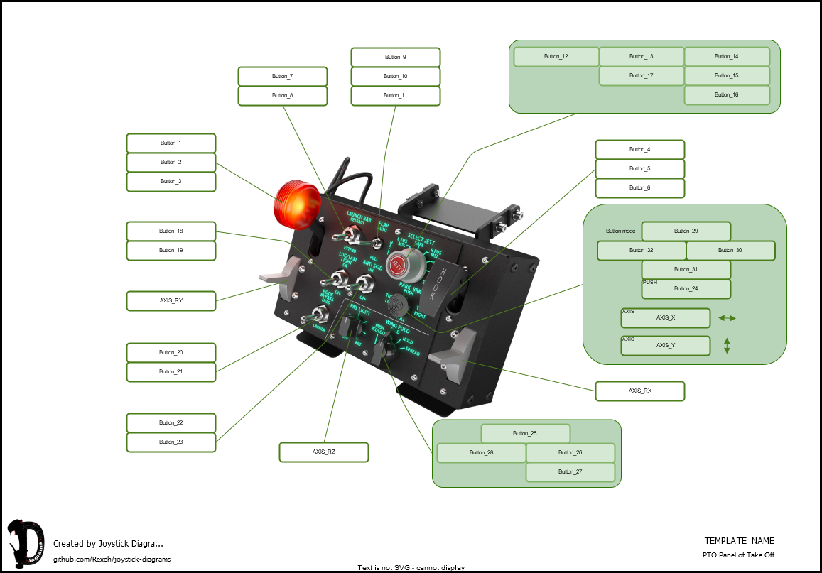 WinWing - PTO Panel of Take Off - Joystick Diagrams Template (joystick-diagrams.com)