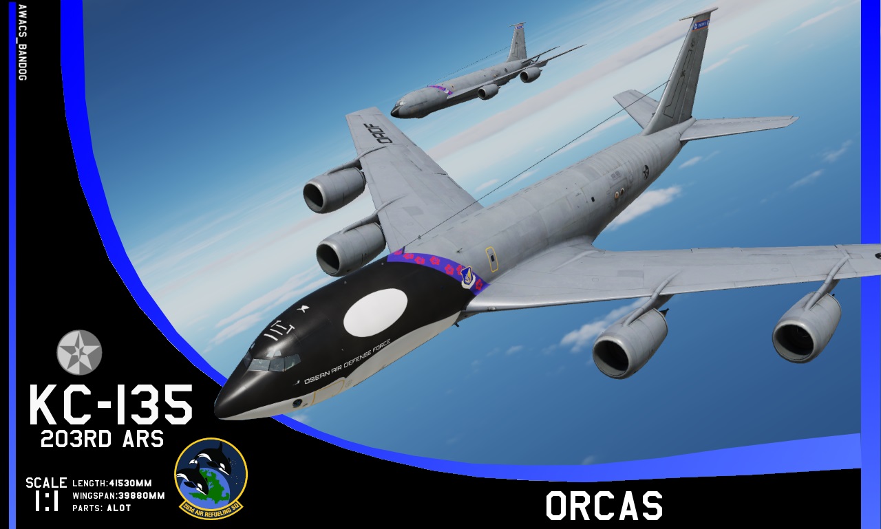 Ace Combat - 203rd Air Refueling Squadron "Orcas" Pacifica Air National Guard KC-135