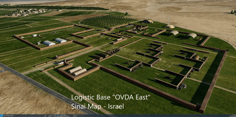 Logistic Base OVDA East - Sinai Map