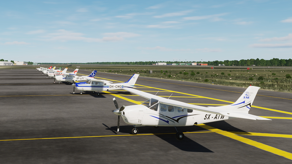 Flight Academy, Aviation Academy semi-historical skinpack for Cessna 210 in Civil Aircraft Mod (CAM)