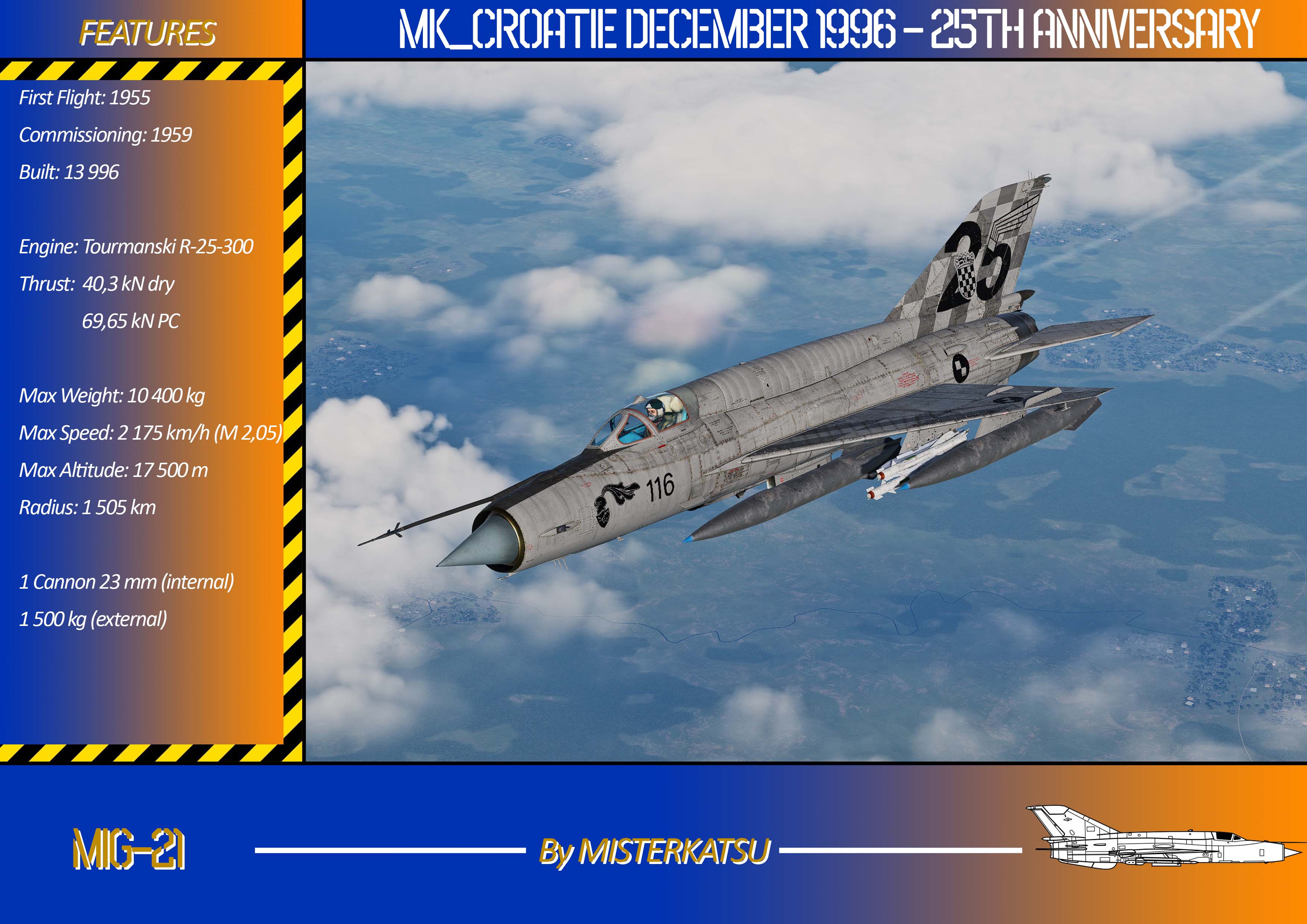 CROATIE DECEMBER 1996 - 25TH ANNIVERSARY