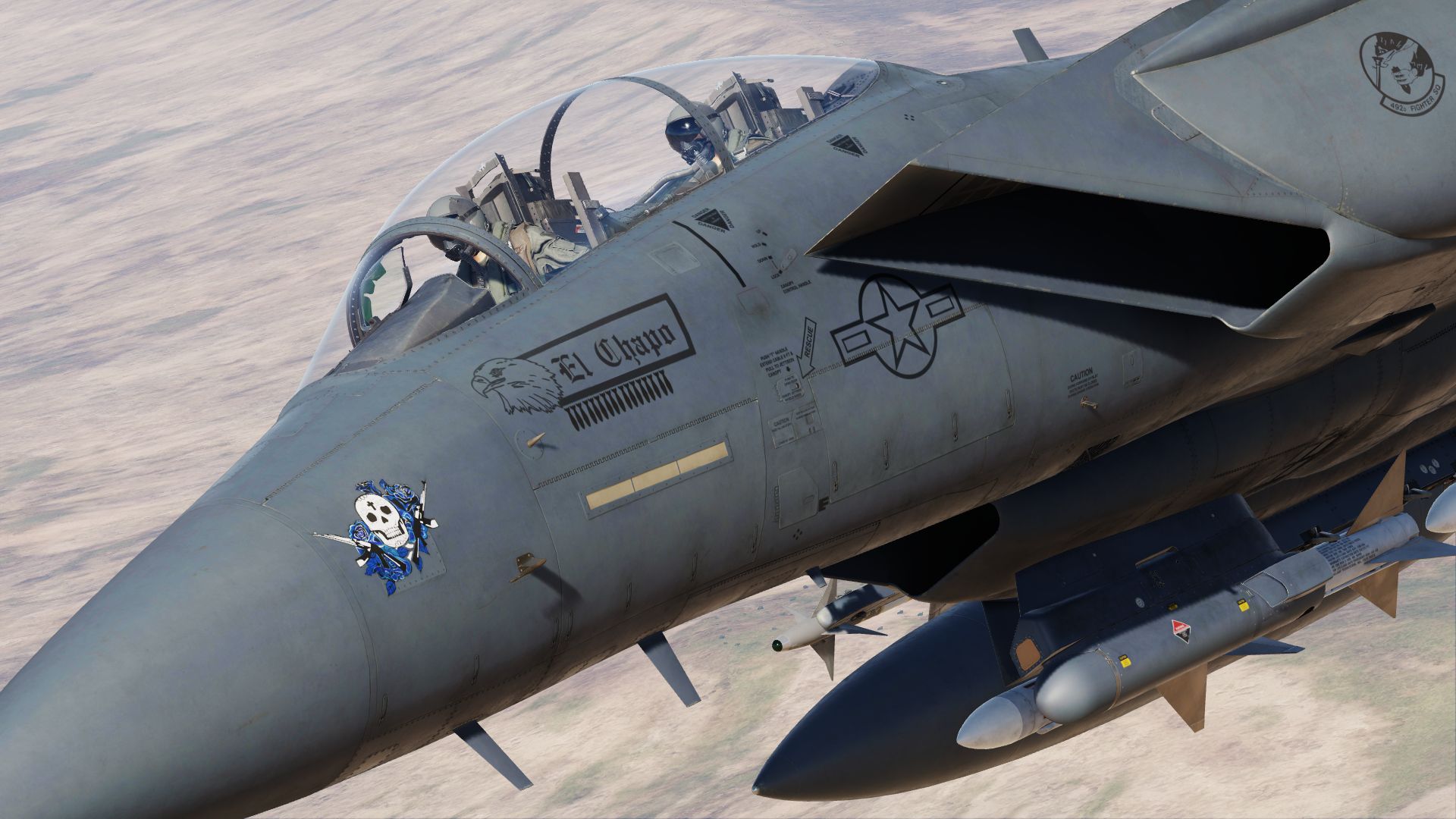 USAF 492nd Madhatter AF97-218 'El Chapo'