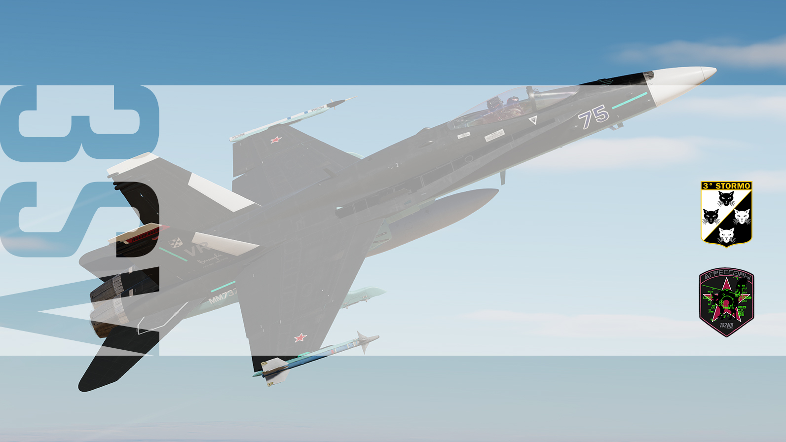  F/A-18C "AGGRESSORS" AMI 3° Stormo 132° Gruppo (Fictional)