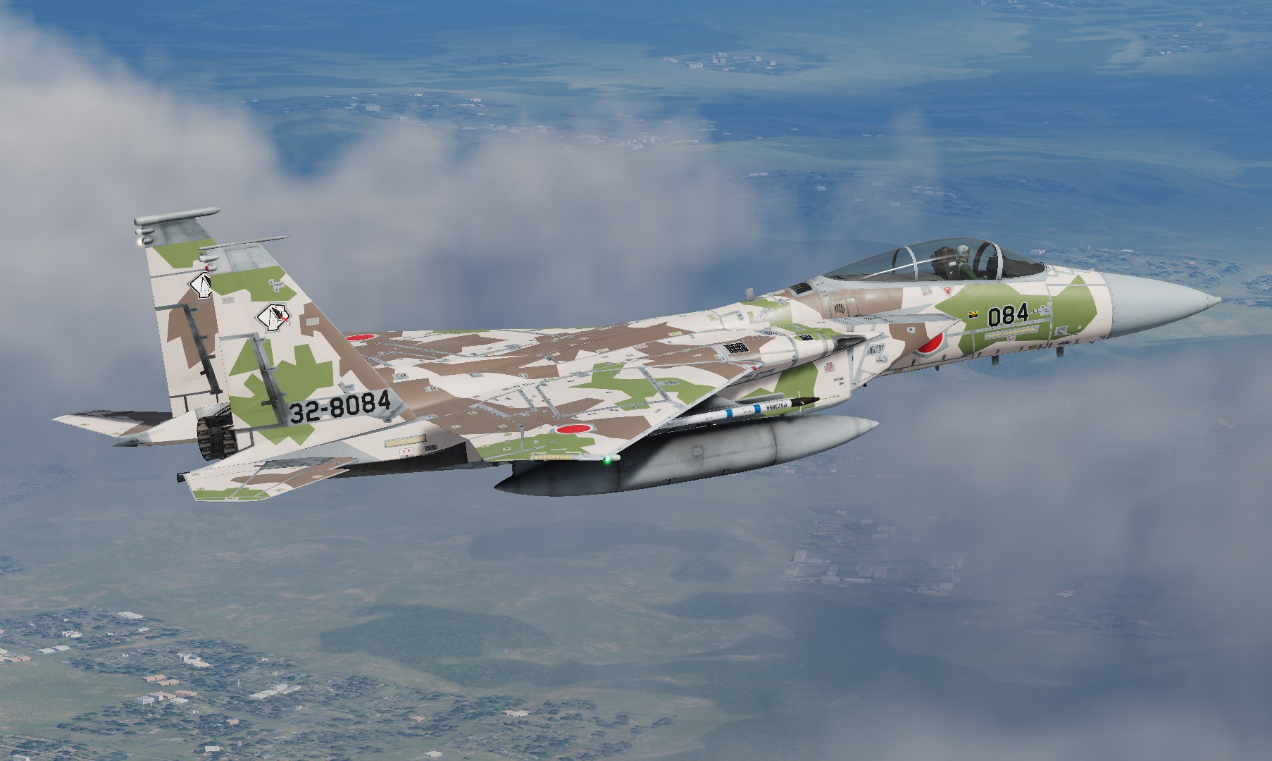 JASDF F-15DJ AGGRESSOR 32-8084 Skin {Fictional}
