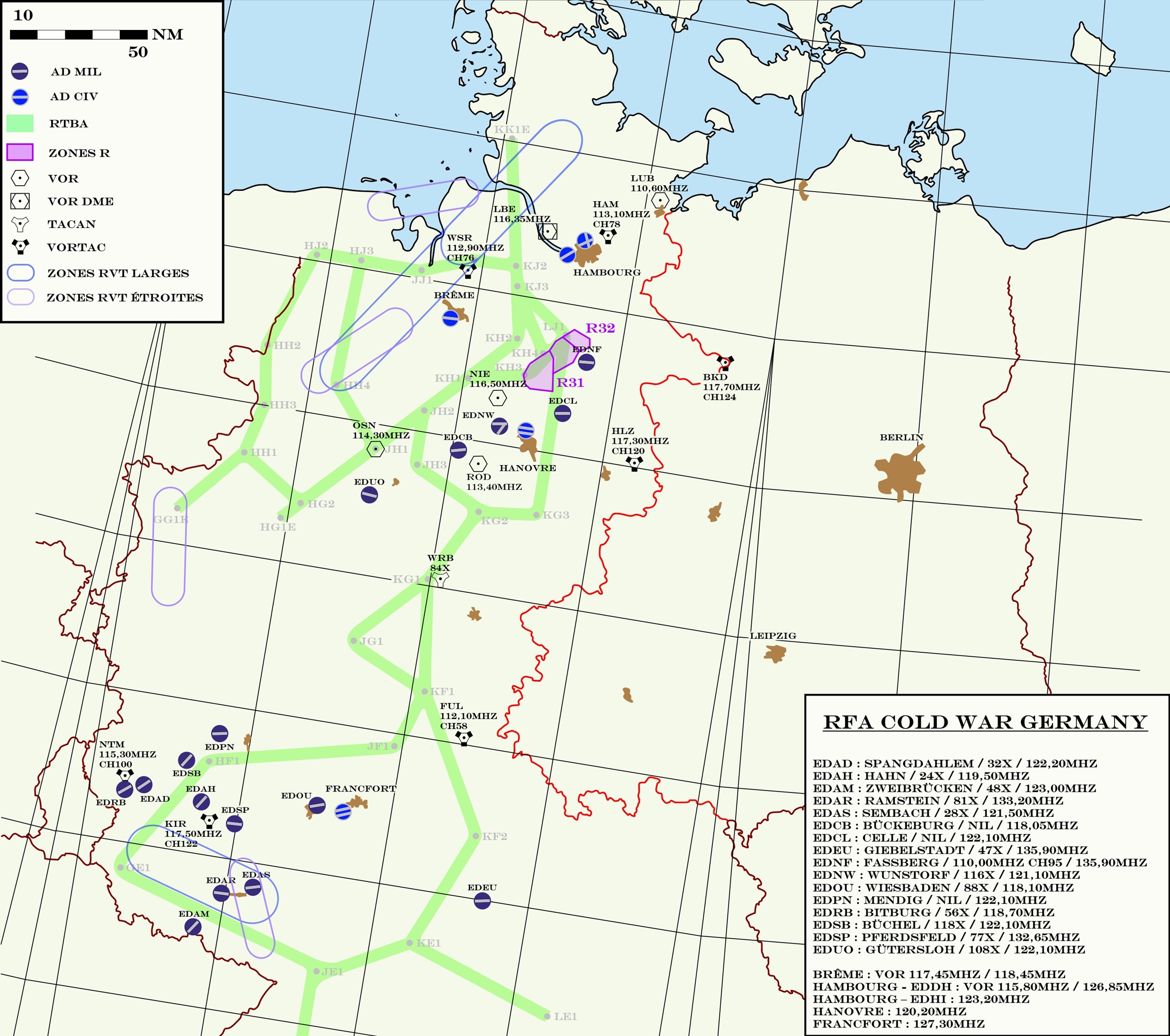 CW Germany, carte d'orientation V2