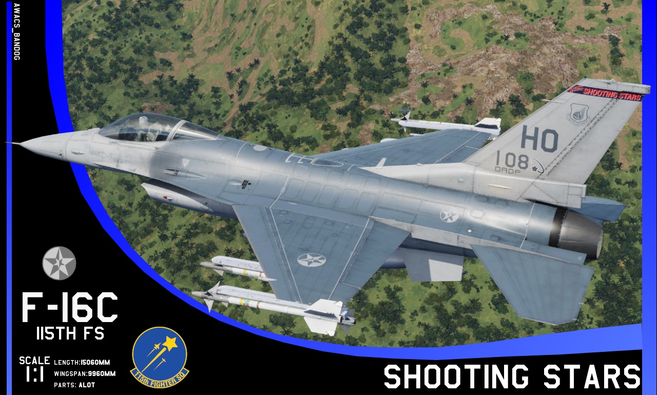 Ace Combat - 115th Fighter Squadron 'Shooting Stars' F-16C