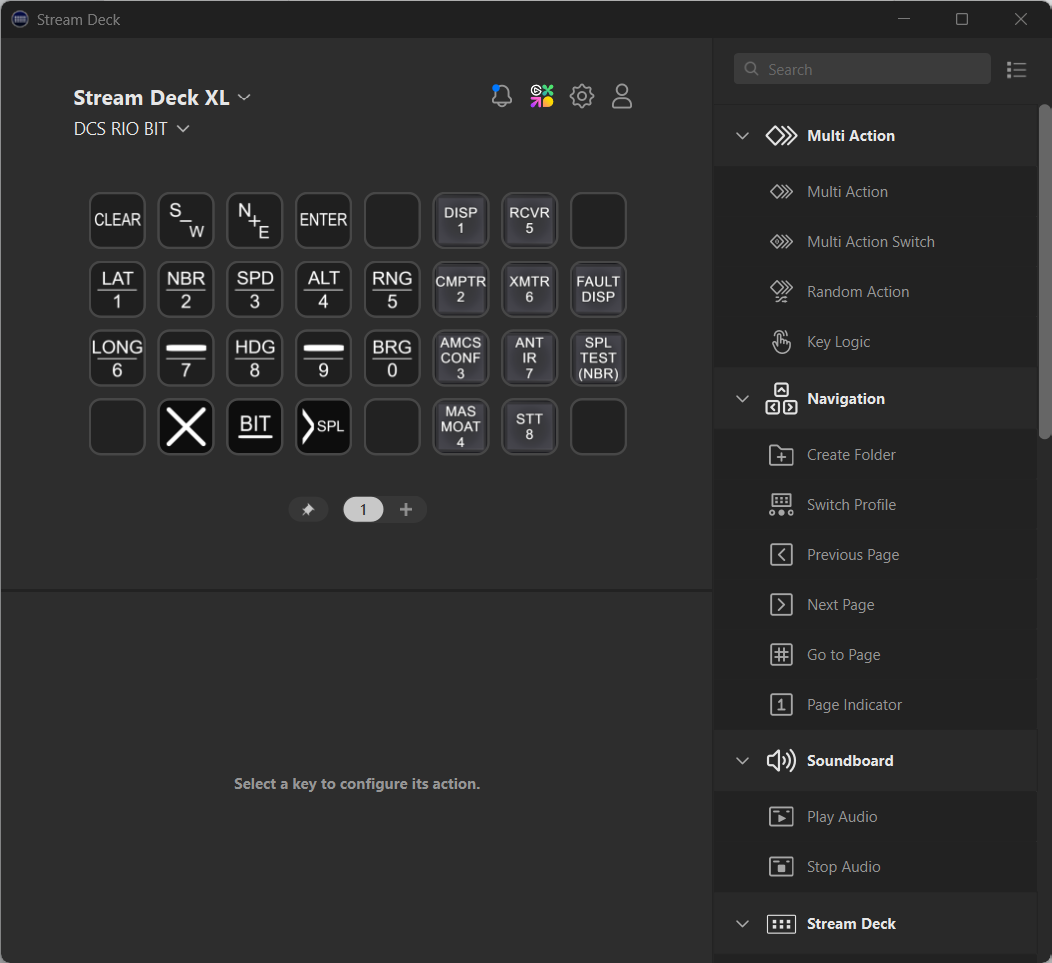 F-14 | Stream Deck XL | RIO Computer Address Panel (CAP)