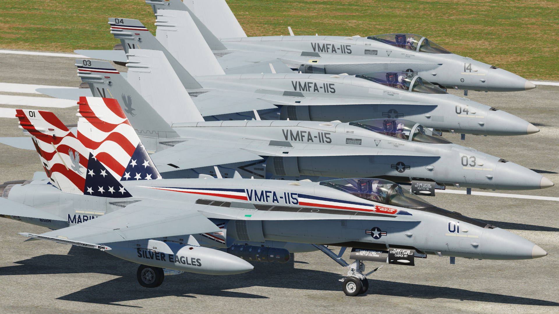VMFA-115 Silver Eagles 2023 UDP Skin Pack [v1.0]