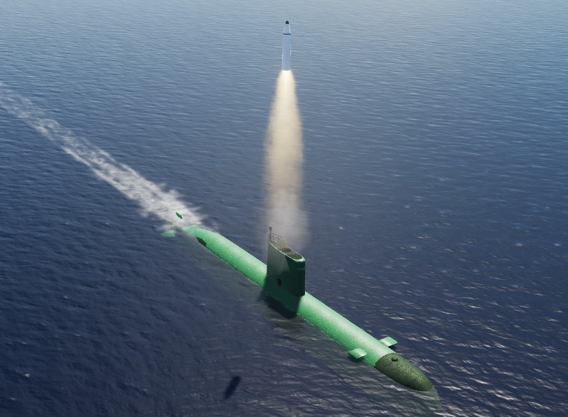 Sinpo Class submarine with ballistic missile, North Korea