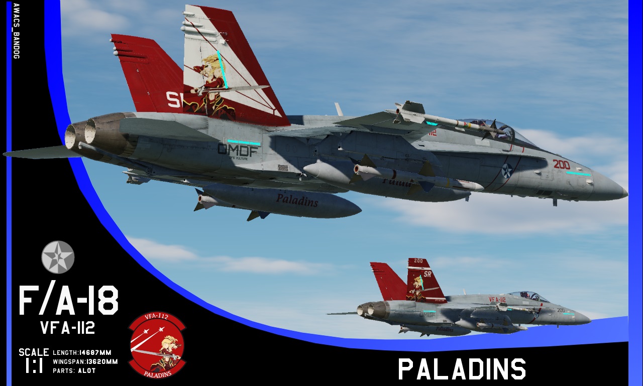 Ace Combat - Strike Fighter Squadron 112 "Paladins" F/A-18 Pack