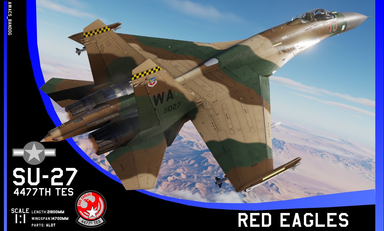 4477th Test and Evaluation Squadron "Red Eagles" Su-27
